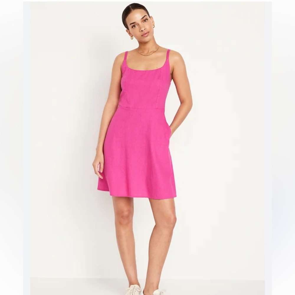 Old Navy Hot Pink Mini Sundress